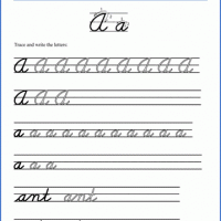 Cursive Alphabet Worksheets