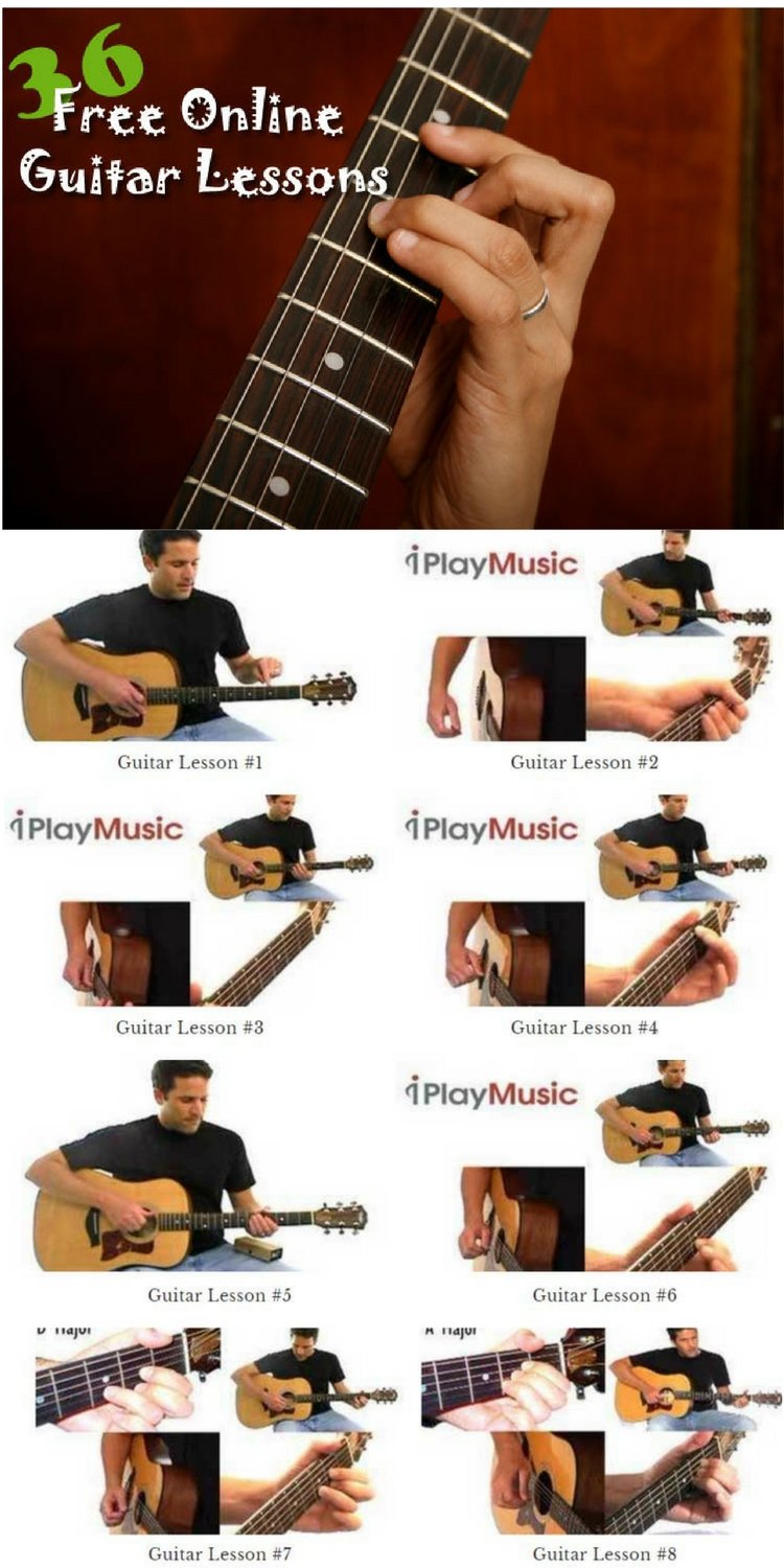 36 Free Guitar Lessons - Perfect For Beginners