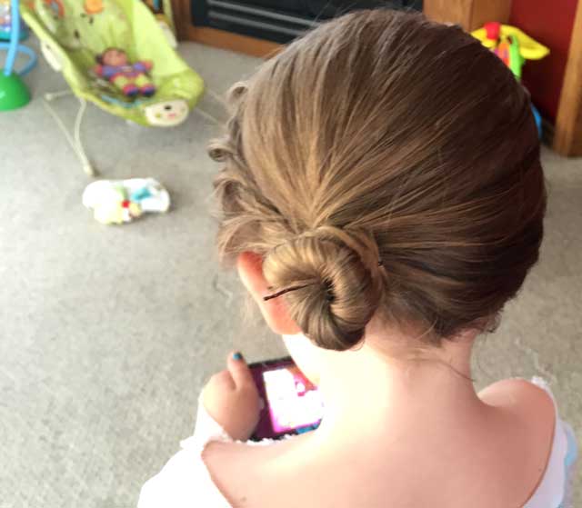 Elsa Hair Coronation Back Angle