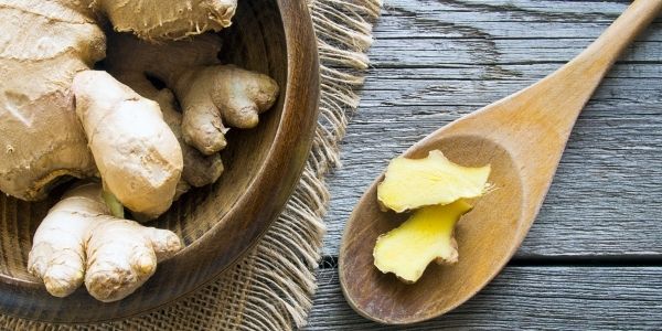 a bowl of ginger