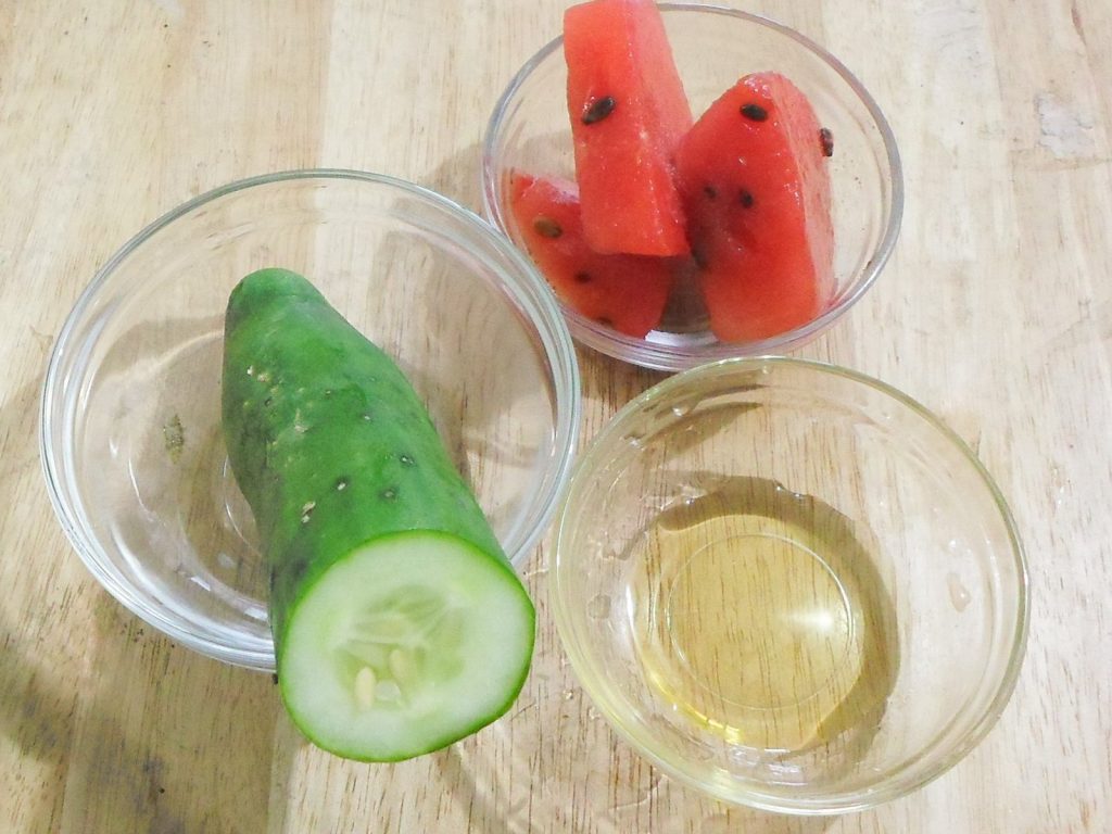 frozen watermelon cucumber smoothie ingredients
