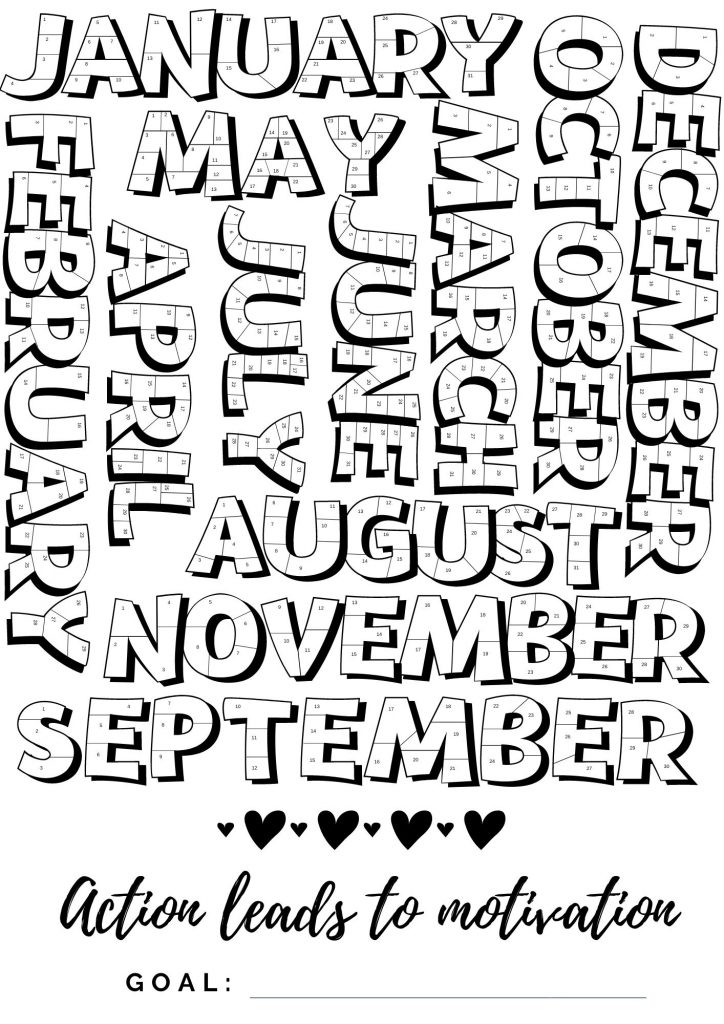 Goal Tracker Printable