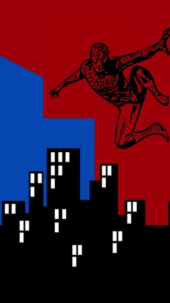 spiderman over buildings