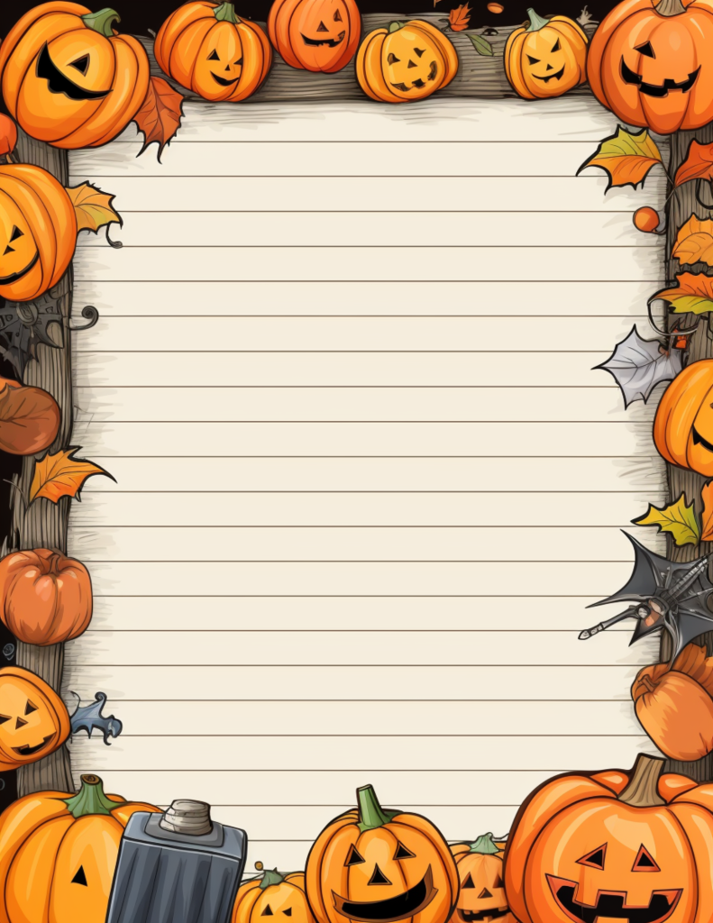 Free Halloween Stationery + Printable Resources