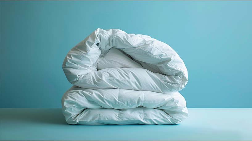 Duvet folded